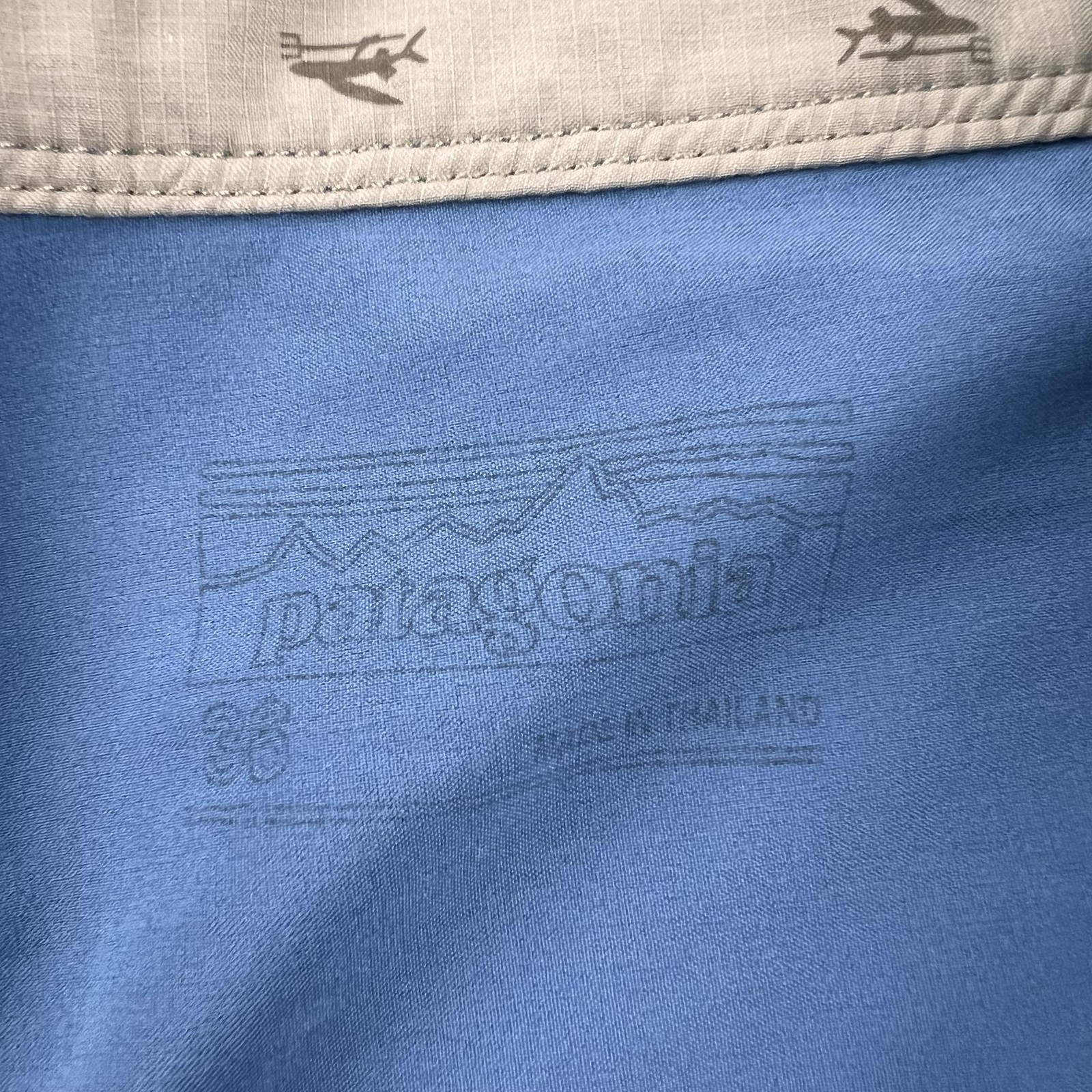 Patagonia Board Shorts Mens 36 Blue PGBE Recycled Polyester Swim Surf Trunks thumbnail 8