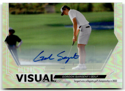 2025 Upper Deck Allure SE No. VS-7 Gordon Sargent Visual Storytelling Auto