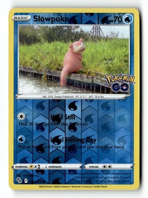 Slowpoke Reverse Holo 019/078 Pokemon GO Common NM