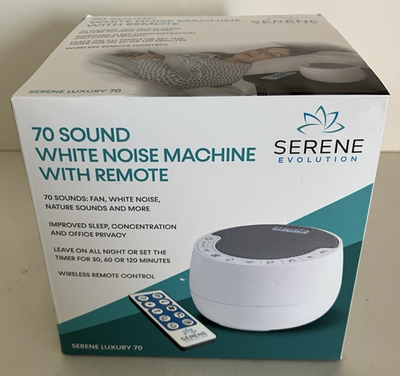 #ad Serene Evolution White Noise Sound Machine with Remote Control 70 Sounds $22.00