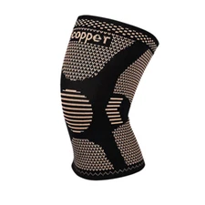 Knee Support Copper Infused Leg Brace Magnetic Compression Sleeve Joint Pain DA