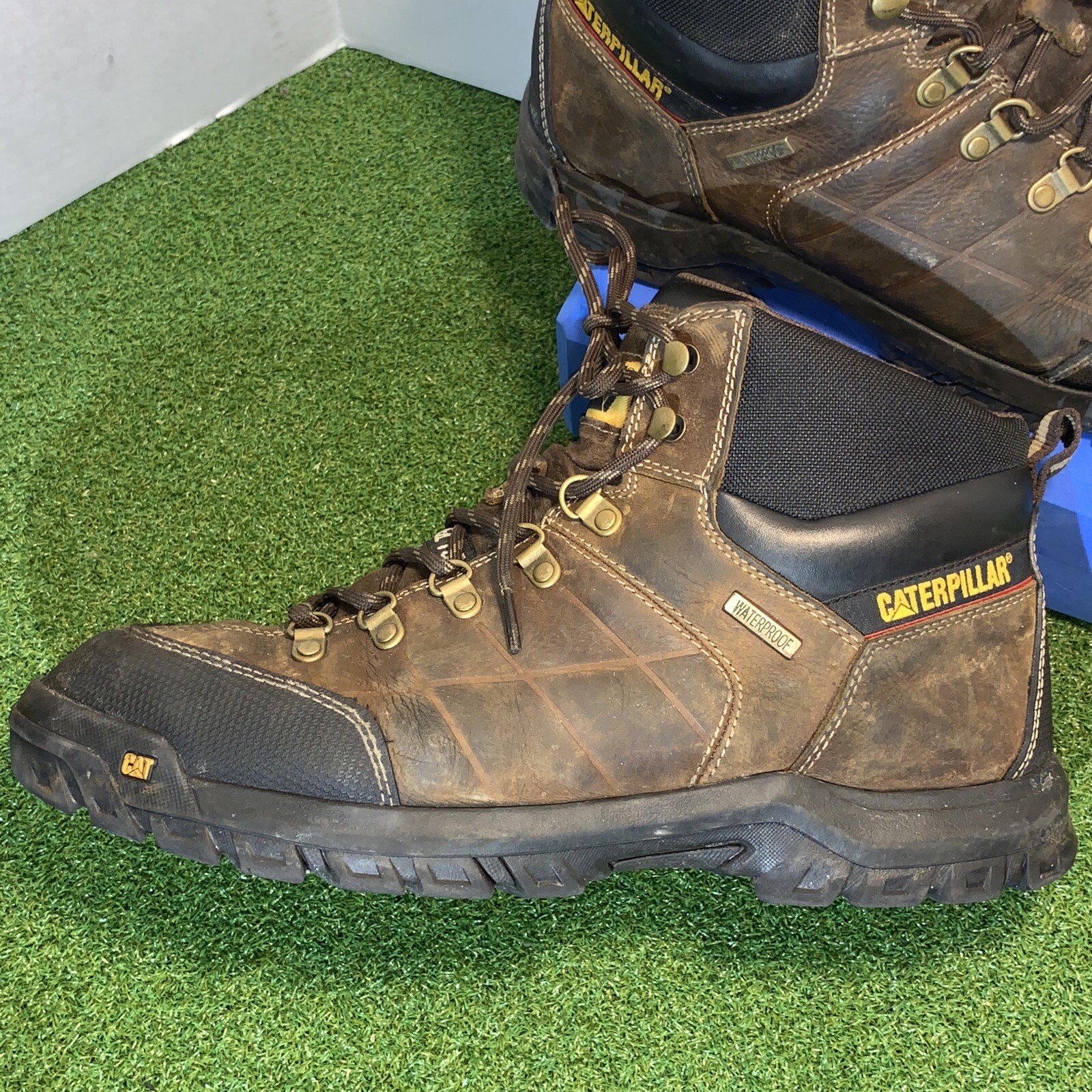 Men’s CaterpillarThreshold Waterproof Steel Toe Boot… Gem