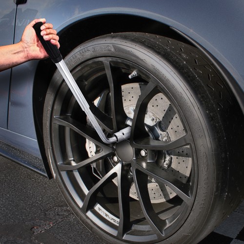 Powerbuilt Sliding Extending Lug Wrench w/2 Double-Side Lug Nut Sockets - 641184 - Bild 5 von 6