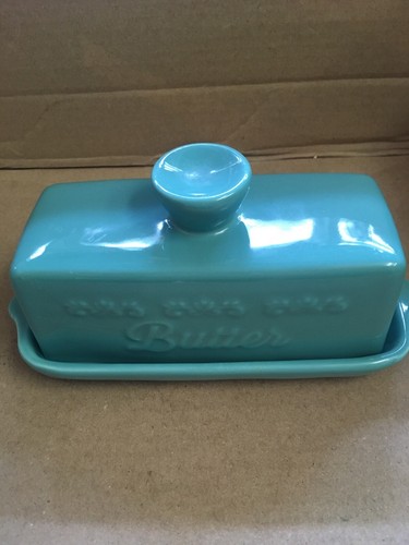 SUPER KEEN Sheffield Classic GREEN Covered Butter Dish