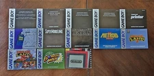 Vintage Nintendo Game Boy Instruction Manual Booklet Lot of 12 and 1 Classic Ad!