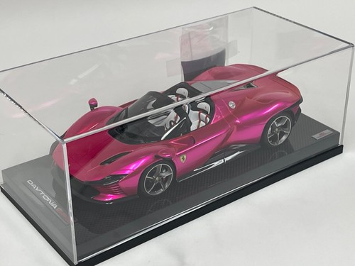 1/18 MR Collection Ferrari Daytona SP3 Flash Rose Carbone Base en Stock FE036AB - Picture 6 of 7