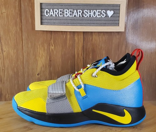 Nike Paul George 2.5 Youth (GS) Size 6.5Y OPTI YLLW/BLE HRO-BLK BQ9457 740 - Picture 2 of 6