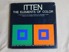 ITTEN: THE ELEMENTS OF COLOR - 1970 Van Nostrand Reinhold FIRST PRINTING HC/DJ