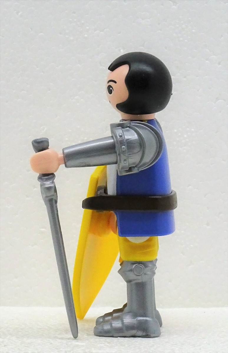 5 Figurines Playmobil Chevalier Au Lion + 4 Lavages – Herzog Pour Cheval – RARE