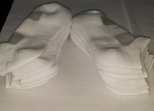 6 pair LOT PHETAUM WOMENS ATHLETIC ANKLE SOCKS FOR RUNNING WHITE SZ 6-9 uns nip - Picture 3 of 3