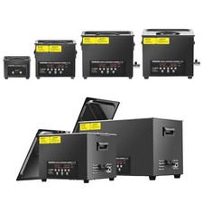 CREWORKS 0.8L to 30L Digital Ultrasonic Cleaner Titanium Steel w/ Degas & Gentle