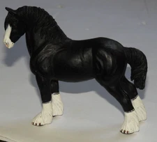 2006 Black Shire Stallion Horse Animal Figure Safari Ltd