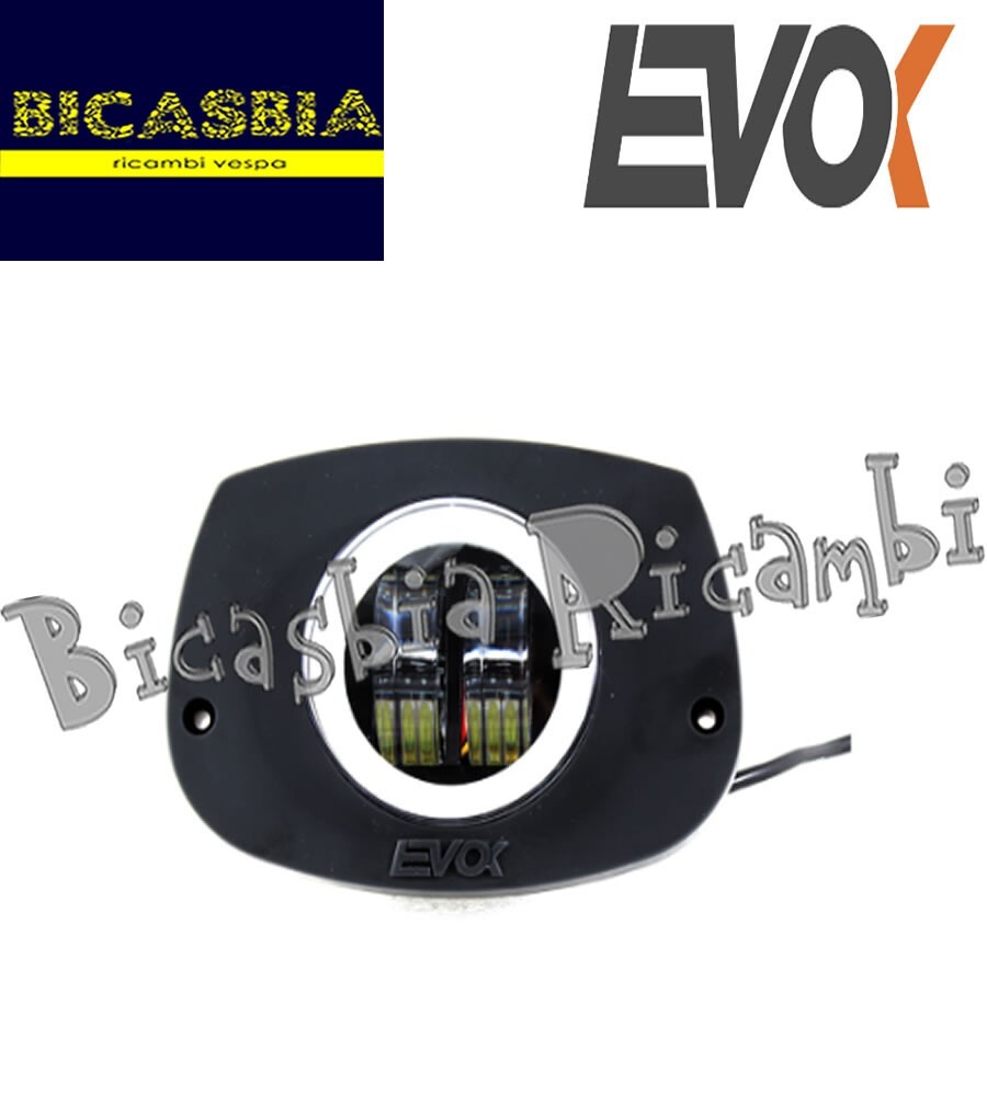 19067 FANALE FARO COMPLETO ANTERIORE EVOK IRON LED PER PIAGGIO 50 CIAO  TRE MIX