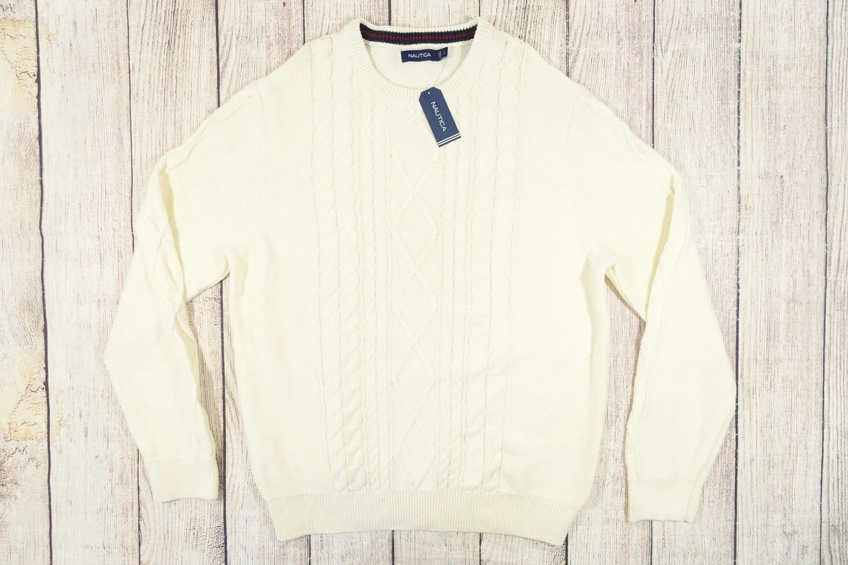 White nautica sweater outlet