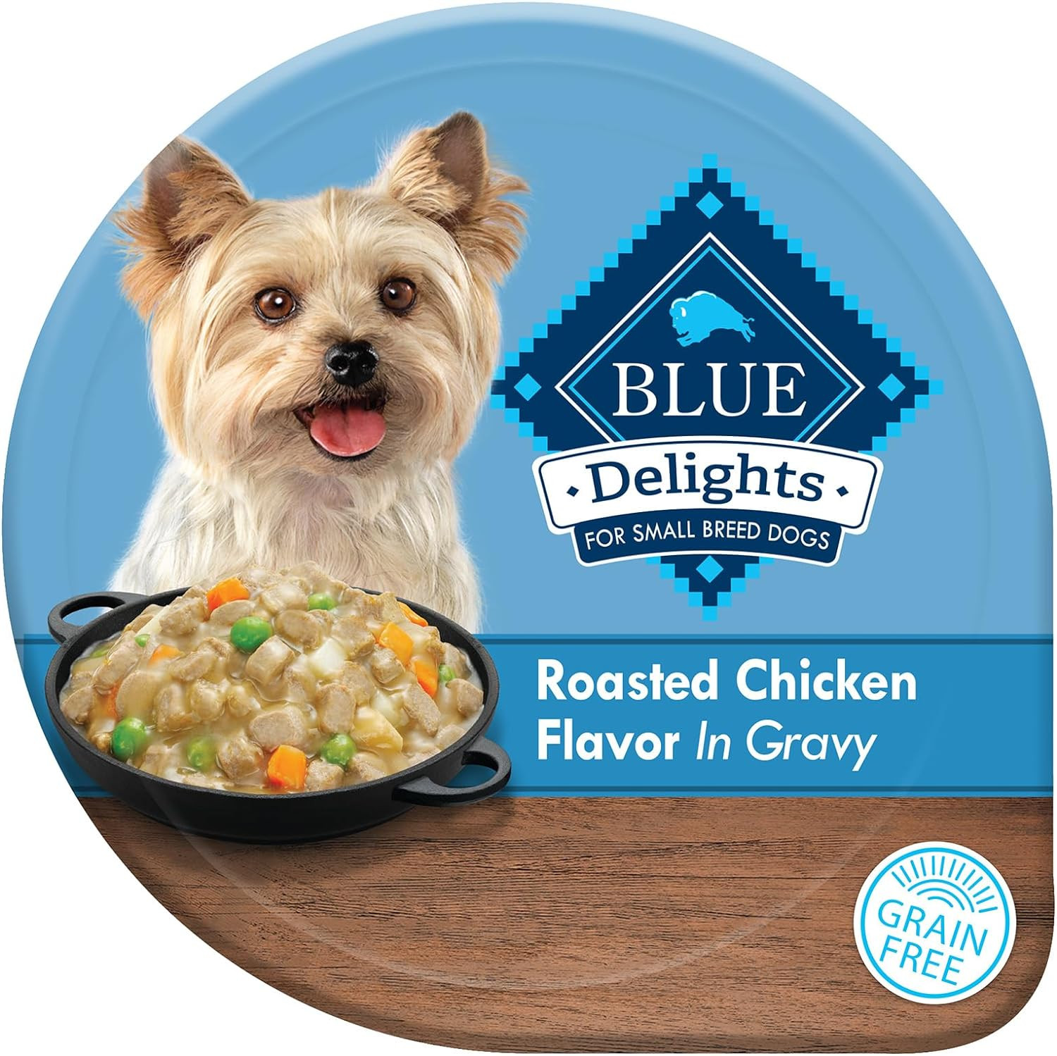 Blue Buffalo Delights Small Breed Natural Wet Dog Food,Rotis