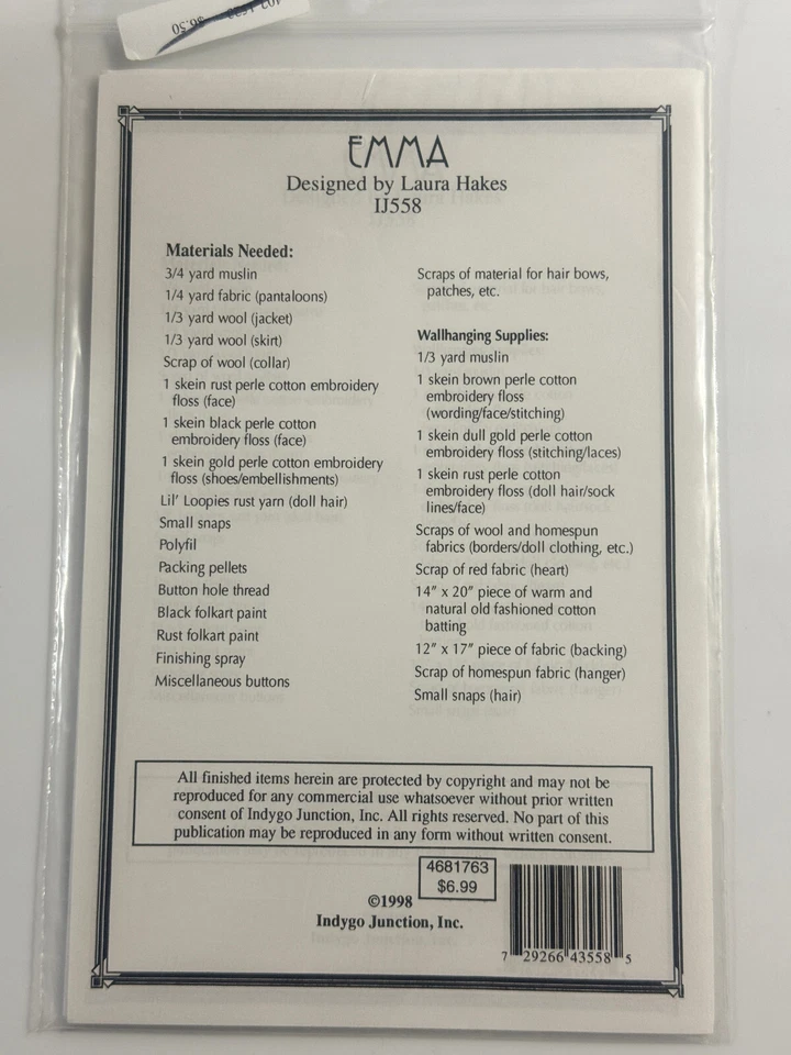 Emma Pattern by Laura Hakes - Image 2 of 3