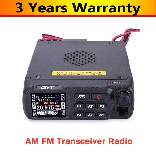 QYT CB-27 26-27MHz AM FM Transceiver 4W Mobile Radio Vehicle Transceiver