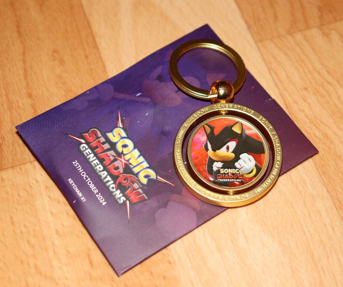 Sonic X Shadow Generations SEGA Rare Keychain / Key Ring Gamescom
