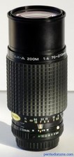 Pentax 70-210mm F/4 SMC A Macro K Mount Manual Focus Lens