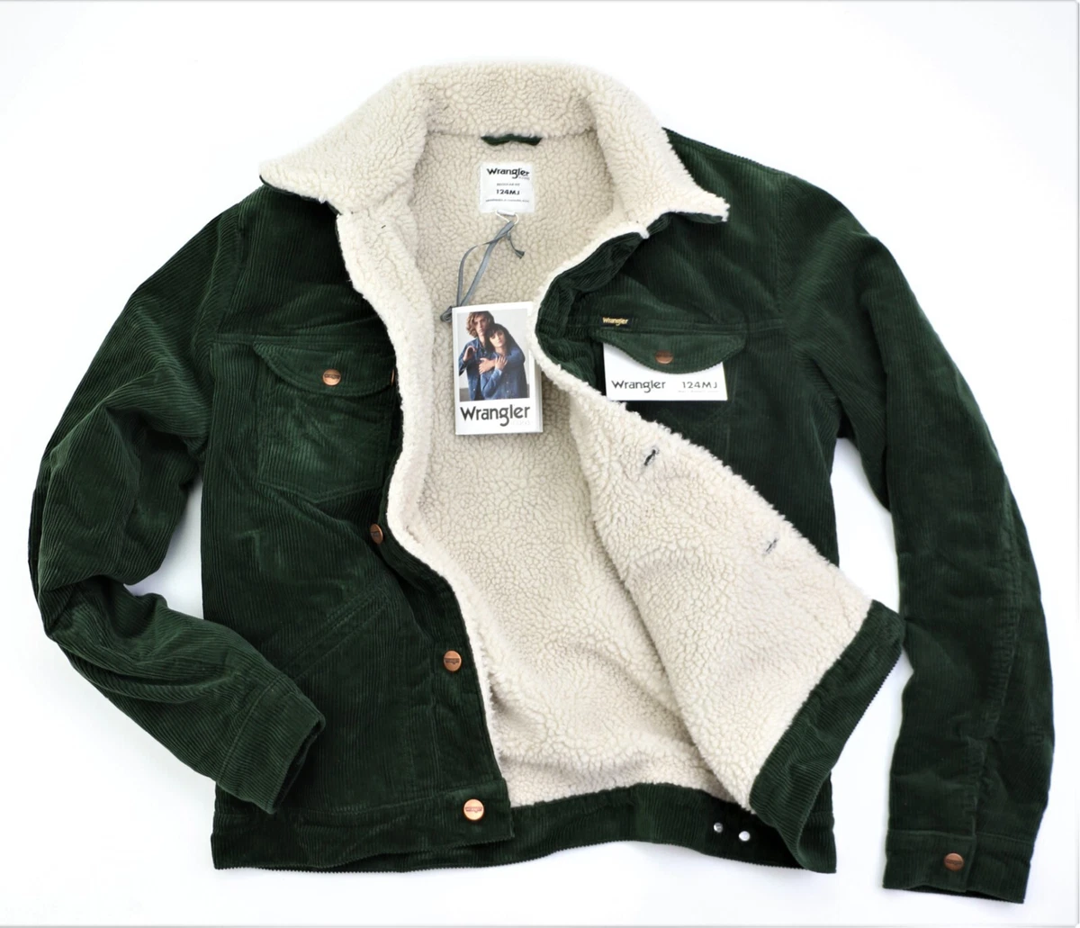 Wrangler green corduroy jacket sales