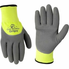 Wells Lamont Mens Nitrile Coated Work Gloves Brushed Acrylic Lining Gray L/XL