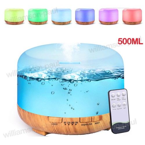 LED Essential Oil Diffuser Aroma Aromatherapy Ultrasonic Humidifier Air