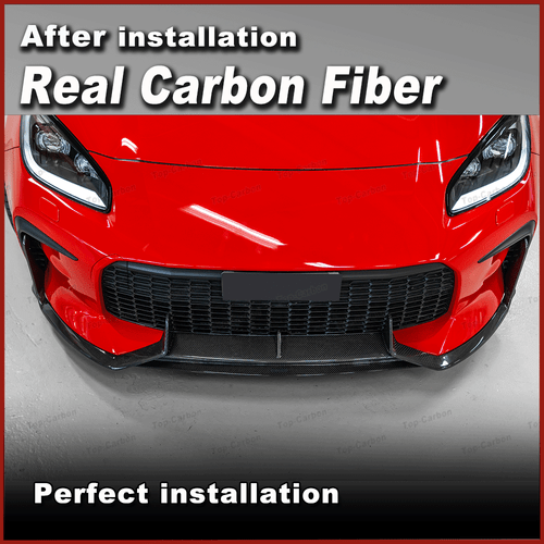 For TOYOTA GR86 BRZ 2022-24 REAL Carbon Fiber Front Bumper Lip Spoiler Splitter - Picture 4 of 11
