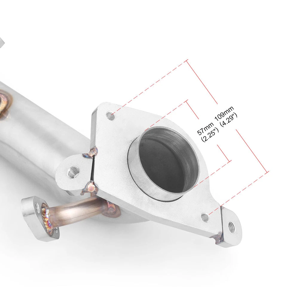 Stainless Steel Exhaust Header Manifold Down Pipe for 2006-2011 Honda Civic 1.8L - Image 4 of 4