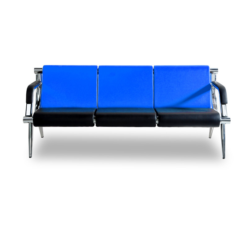 W/ Pu Leather Office Waiting Room Bench Clinic Bank