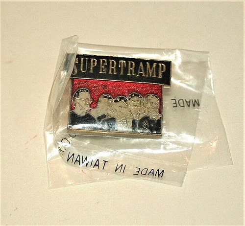 Vintage Supertramp Music Group Rock Band Lapel Hat Pin 1980s New NOS - Picture 3 of 4