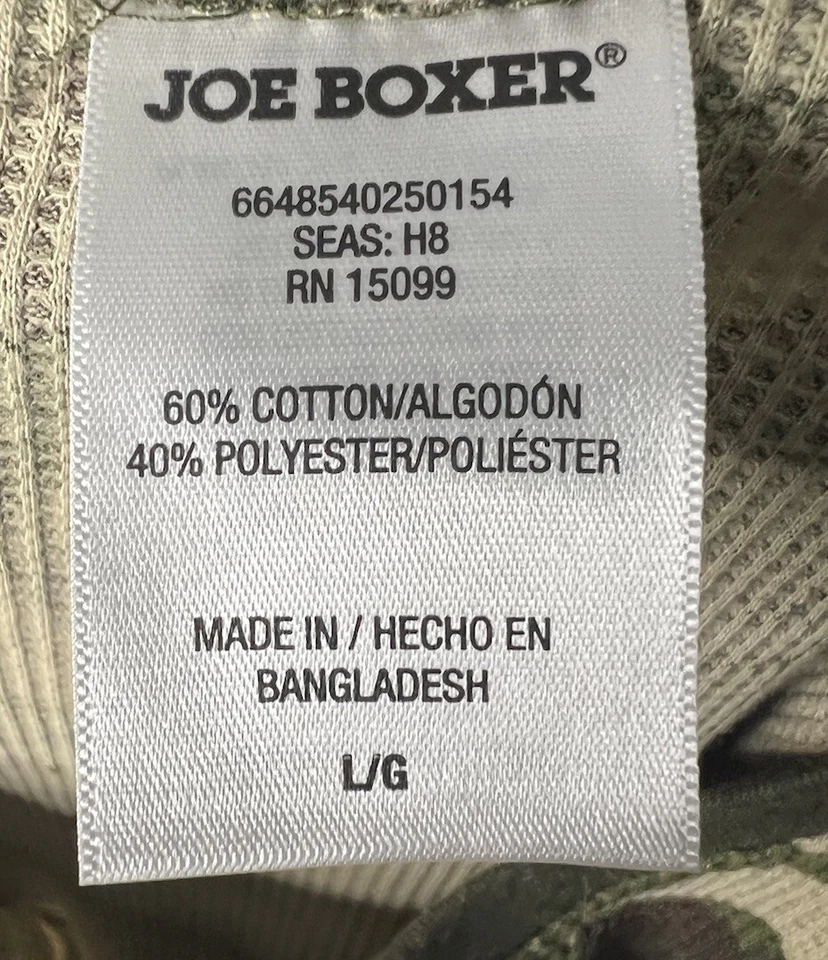 Camisa Joe Boxer Hombre Térmica Manga Larga, Camuflada, Grande Foto 3 de 4