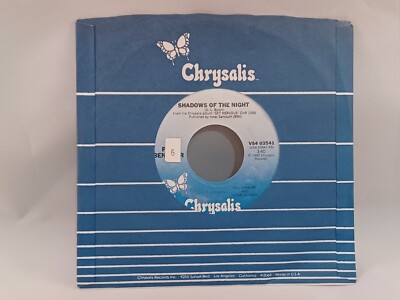 Pat Benatar Shadows Of The Night/The Victim 45 RPM Vinyl Record 1982 Tested VG