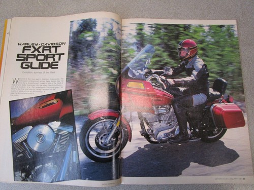 REVISTA DE MOTOCICLISTAS ENERO 1984 HARLEY FXRT ALA DORADA RD350 YOSHIMURA GS750 - Imagen 8 de 12