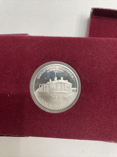 Moneda de medio dólar de plata George Washington 250 aniversario de nacimiento 1982 - Imagen 4 de 12
