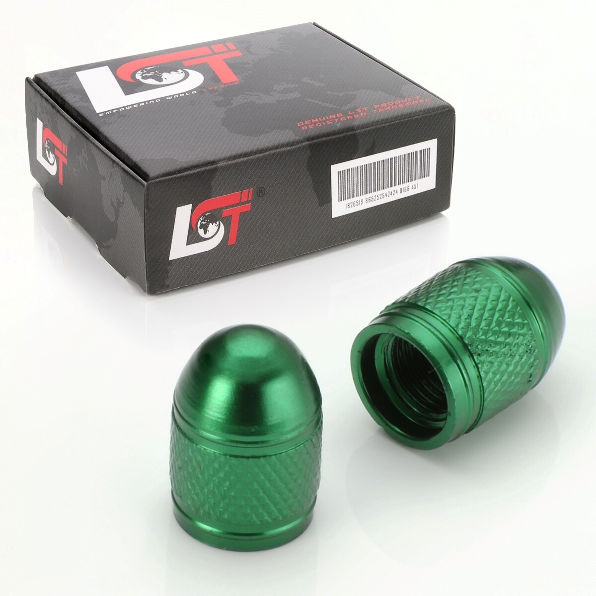 2x Valve Cap Tire Valve Cap Cartridge Green for Car Truck Motorcycle Quad