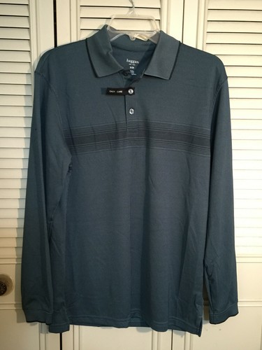 NWT MEN'S LONG SLEEVE HAGGAR SZ S KNIT WORK TO WEEKEND W2W EASY CARE SHIRT