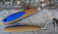 Hoof Pick - Soft Touch Tan with Blue 