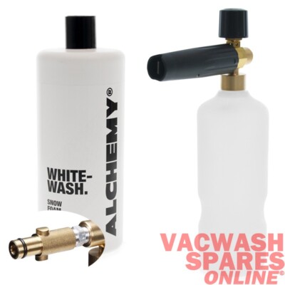 PROFI SNOW FOAM LANZE & ALCHEMY WHITE WASH SNOWFOAM 1L *PASSEND FÜR NILFISK/ALTO