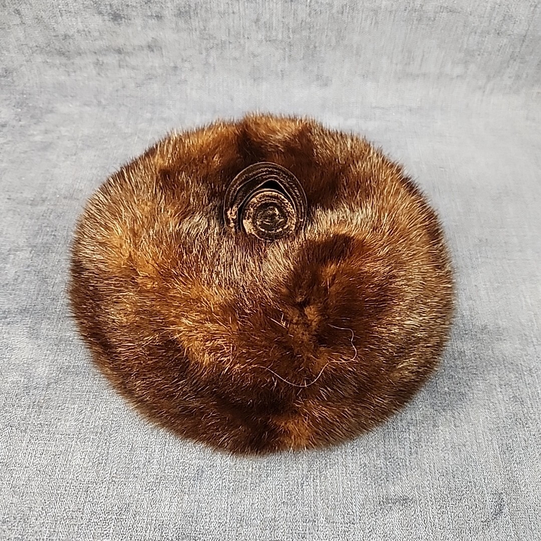 Vintage Claire of Cameo Ladies Mink Fur Hat Vintage Claire Of Cameo New York Black Mink Fur Womens  main image 2