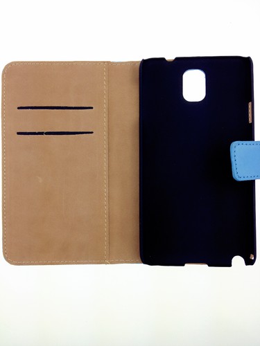 Luxury Genuine Real Leather Wallet Case Cover for Samsung Galaxy Note 3 freepost - Picture 9 of 30
