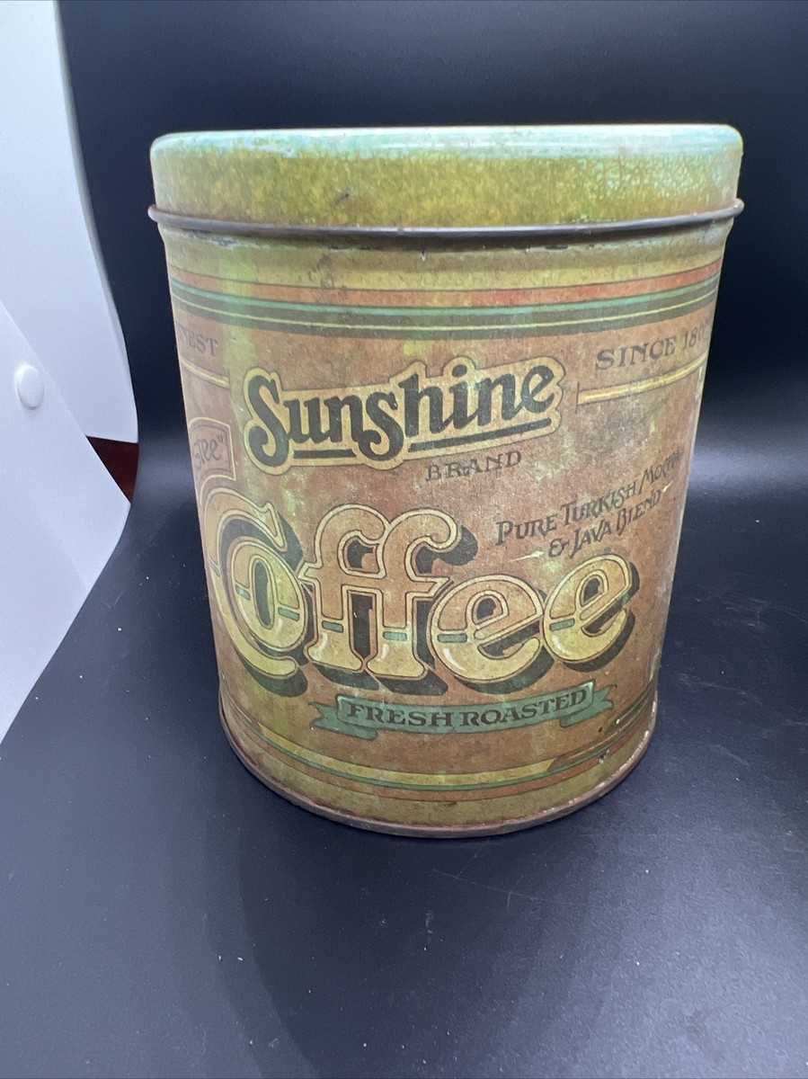 Vintage Set of 4 Ballonoff Canisters Metal Kitchen Decor Coffee