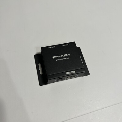 Binary B-230-HDSPLTR-1x2 HDMI Splitter Lot Used No Cords