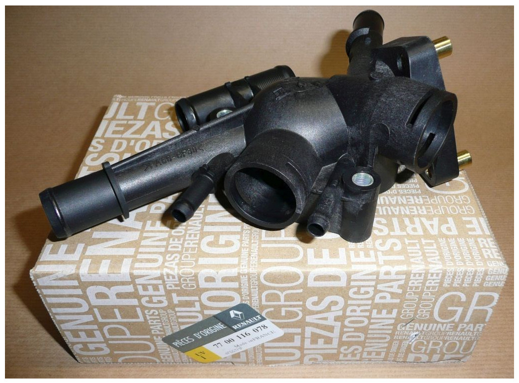 Réparation surchauffe moteur Megane 1 via boîtier thermostat F3R original 7700116078