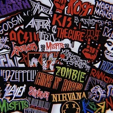Heavy Metal Punk Music Band Patch Wholesale Lot of 20 Iron-on Applique Sew-On