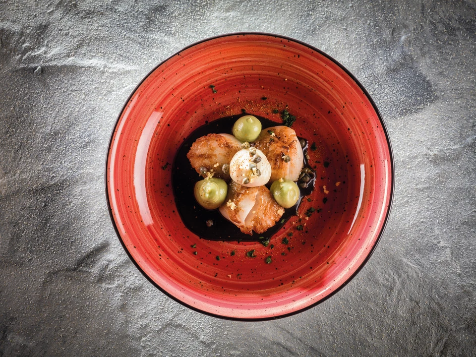 Bonna Aura Passion Gourmet Rot 6x Suppenteller Pastateller Salatteller 27cm - Bild 2 von 2