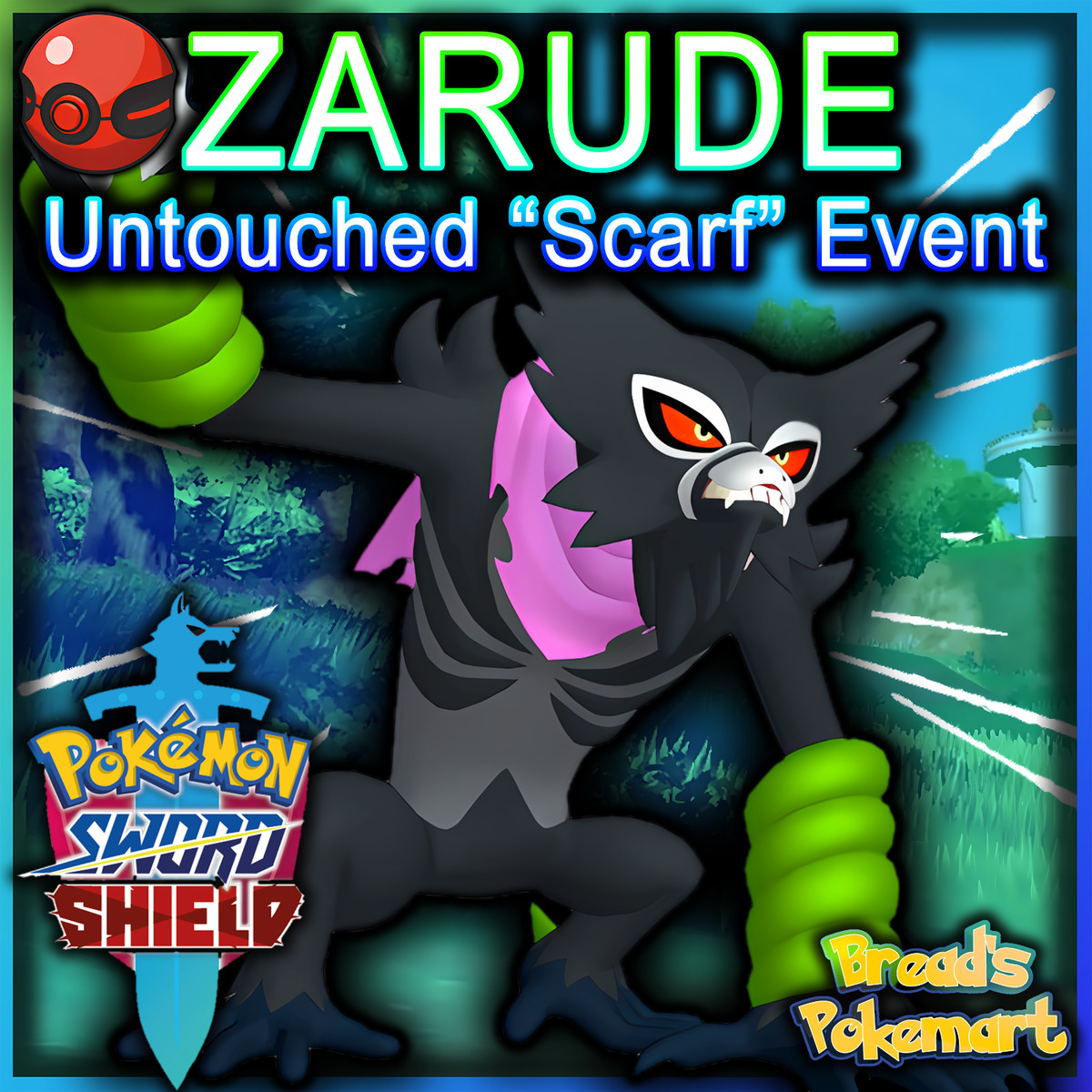 Dada Zarude Movie Event For Pokemon Sword & Shield