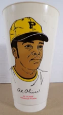 Al Oliver Pirates MLB 7-11 1970s Vintage Cup 102424DMT4