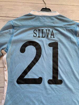 Manchester City 2011 2012 Home CL Football Soccer Womens Shirt
