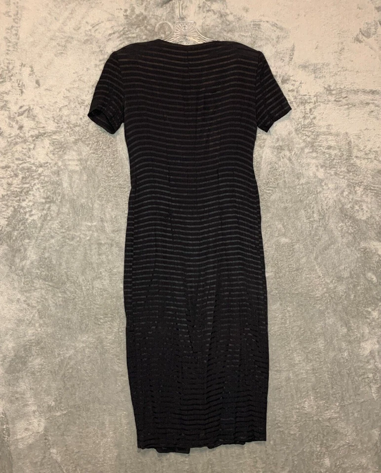 Vtg Dawn Joy Women Witchy Grunge Whimsigoth Button Front Stretch Maxi Dress 3 - Image 2 of 4