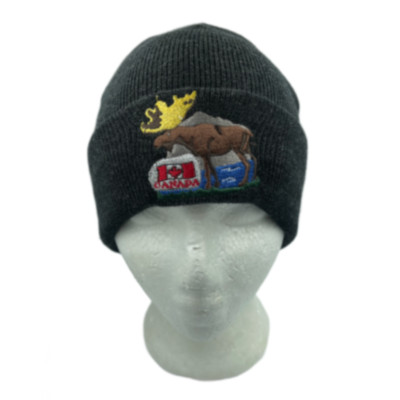Canada Canadian Flag Maple Leaf Moose Ski Hat Beanie Hats Chapeau